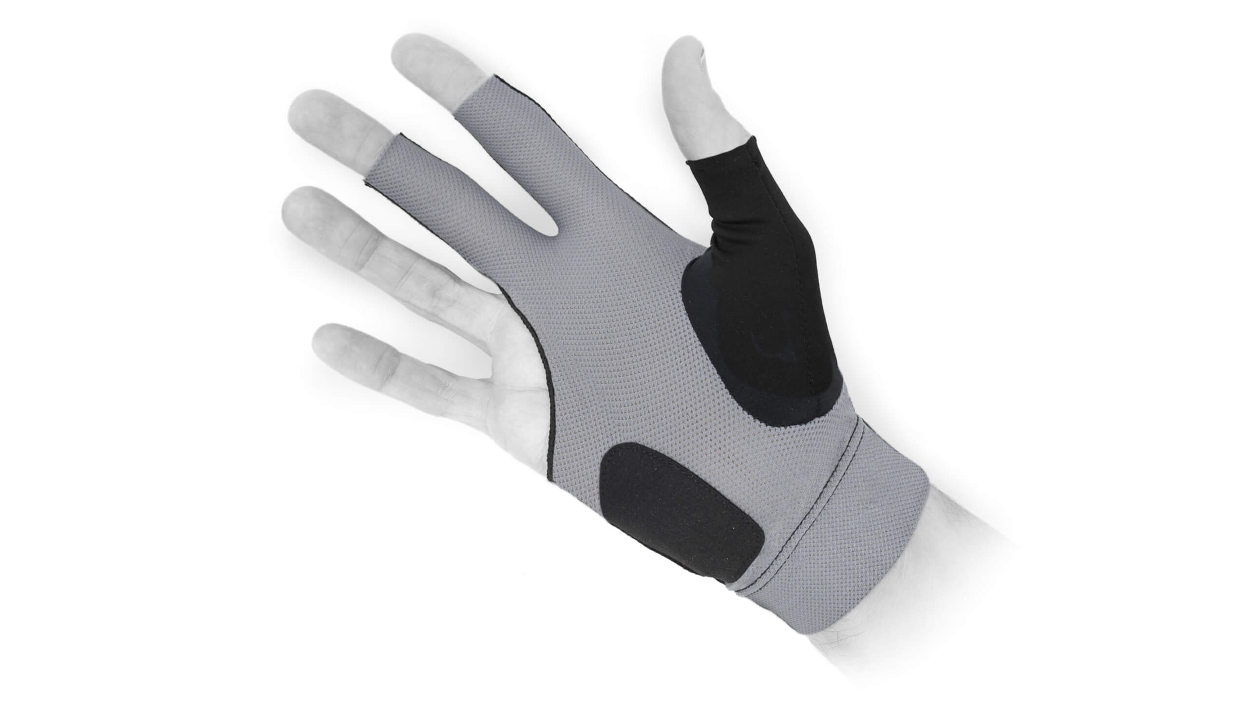 Predator – Billiards Glove – Black Grey – Right Hand - Image 4
