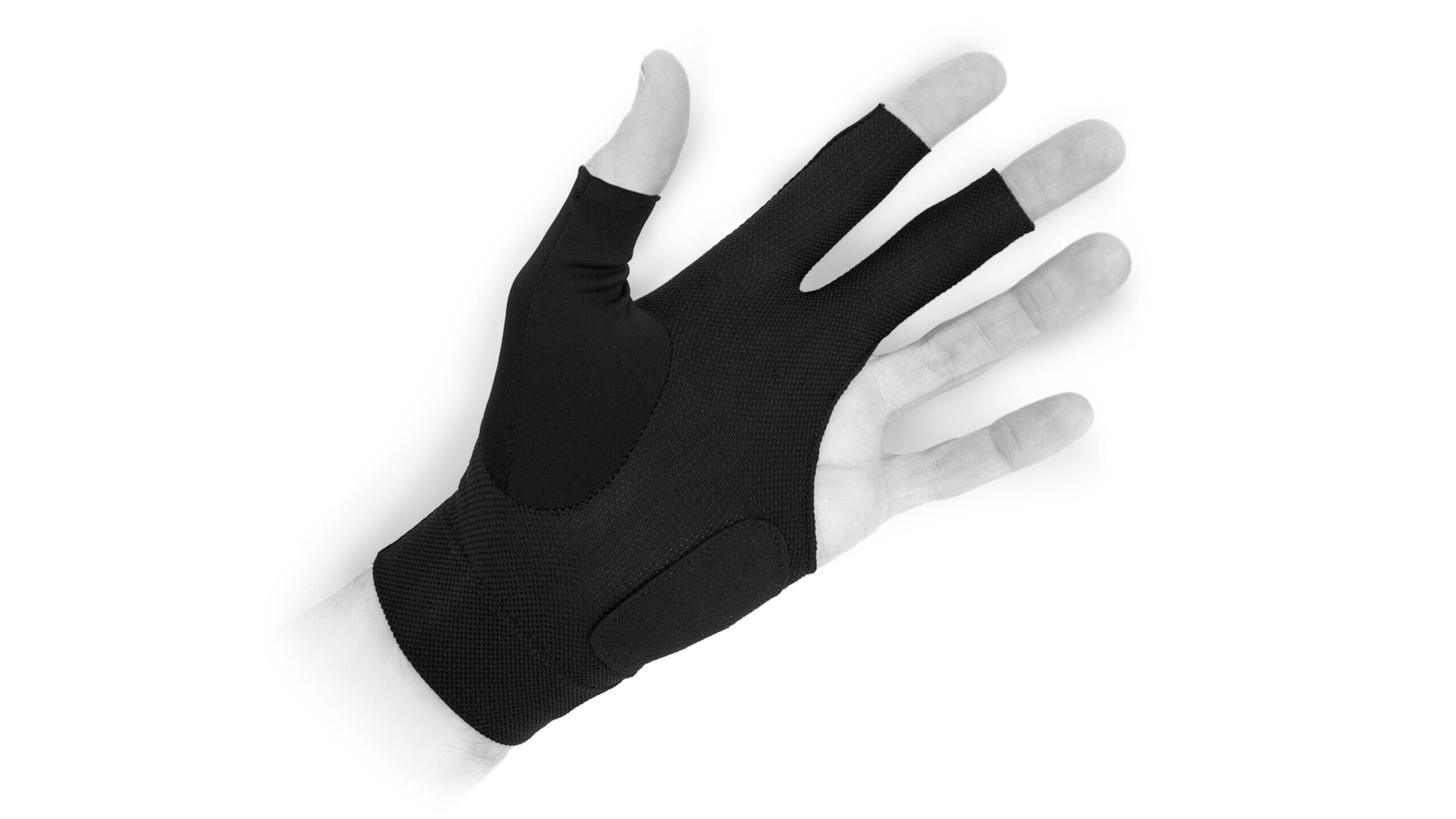 Predator – Billiards Glove – Black Yellow – Left Hand - Image 4
