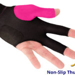 Predator-Pool-Glove-Pink-Left-Non-Slip-Thumb-Heel-Pad
