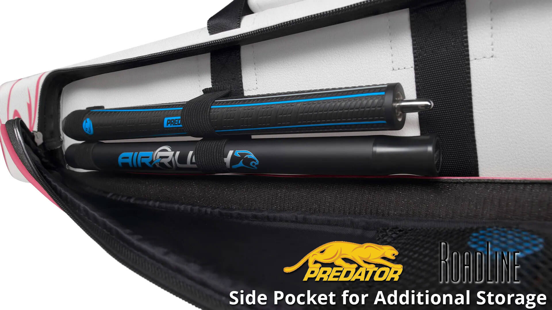 Predator Cue Case – “Roadline” – White Pink – 2×4 Hard Case - Image 3