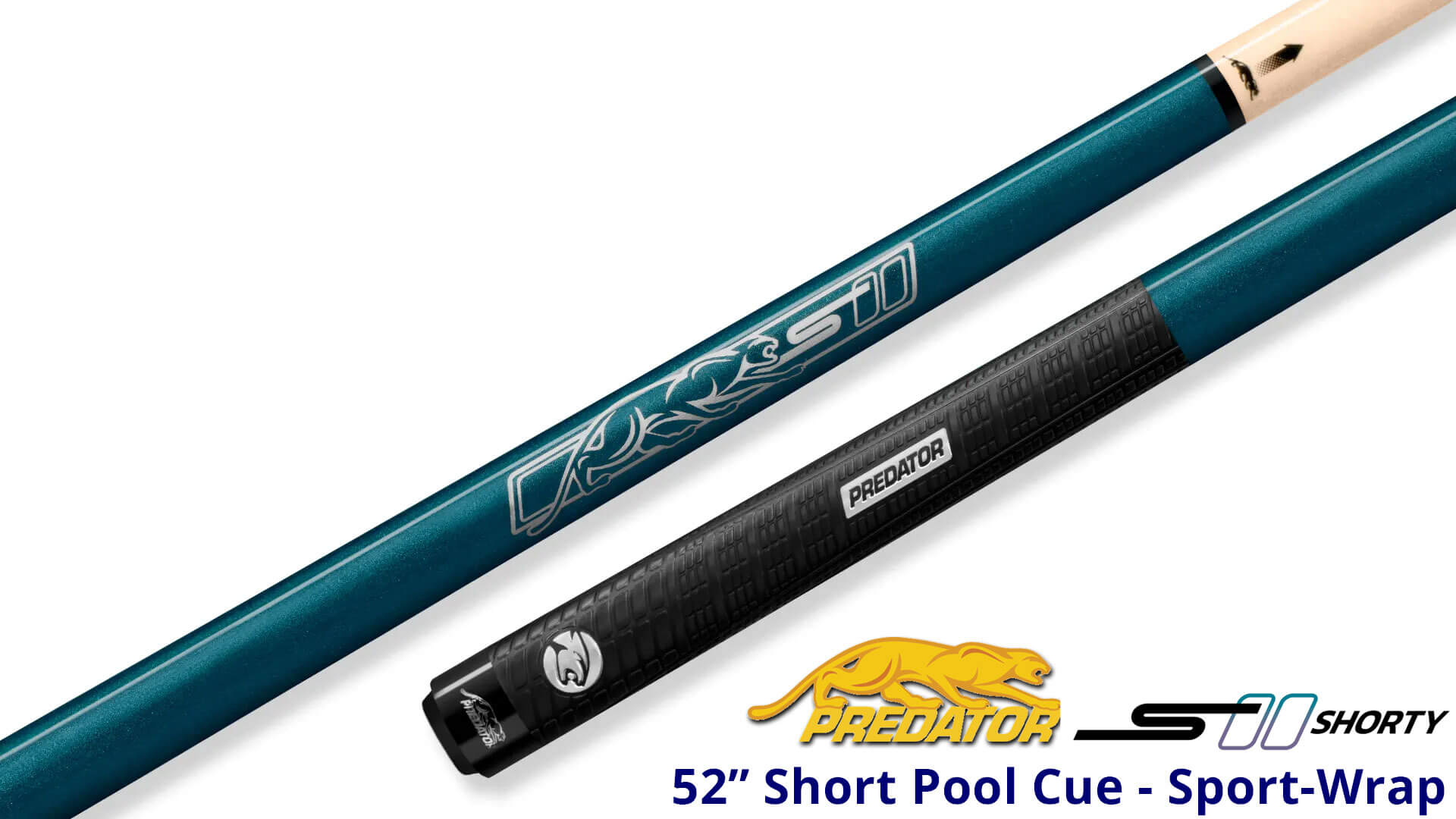 Predator – Sport 2 “Shorty” – Short Pool Cue – Sport Wrap – Blue