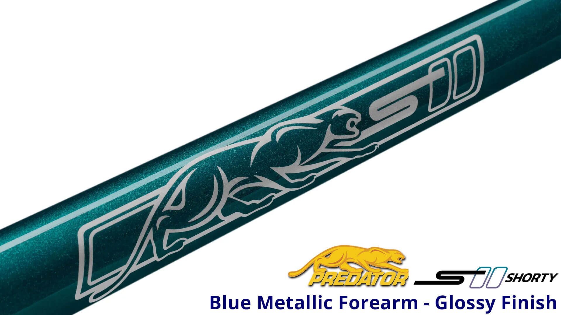 Predator – Sport 2 “Shorty” – Short Pool Cue – Wrapless – Blue - Image 3