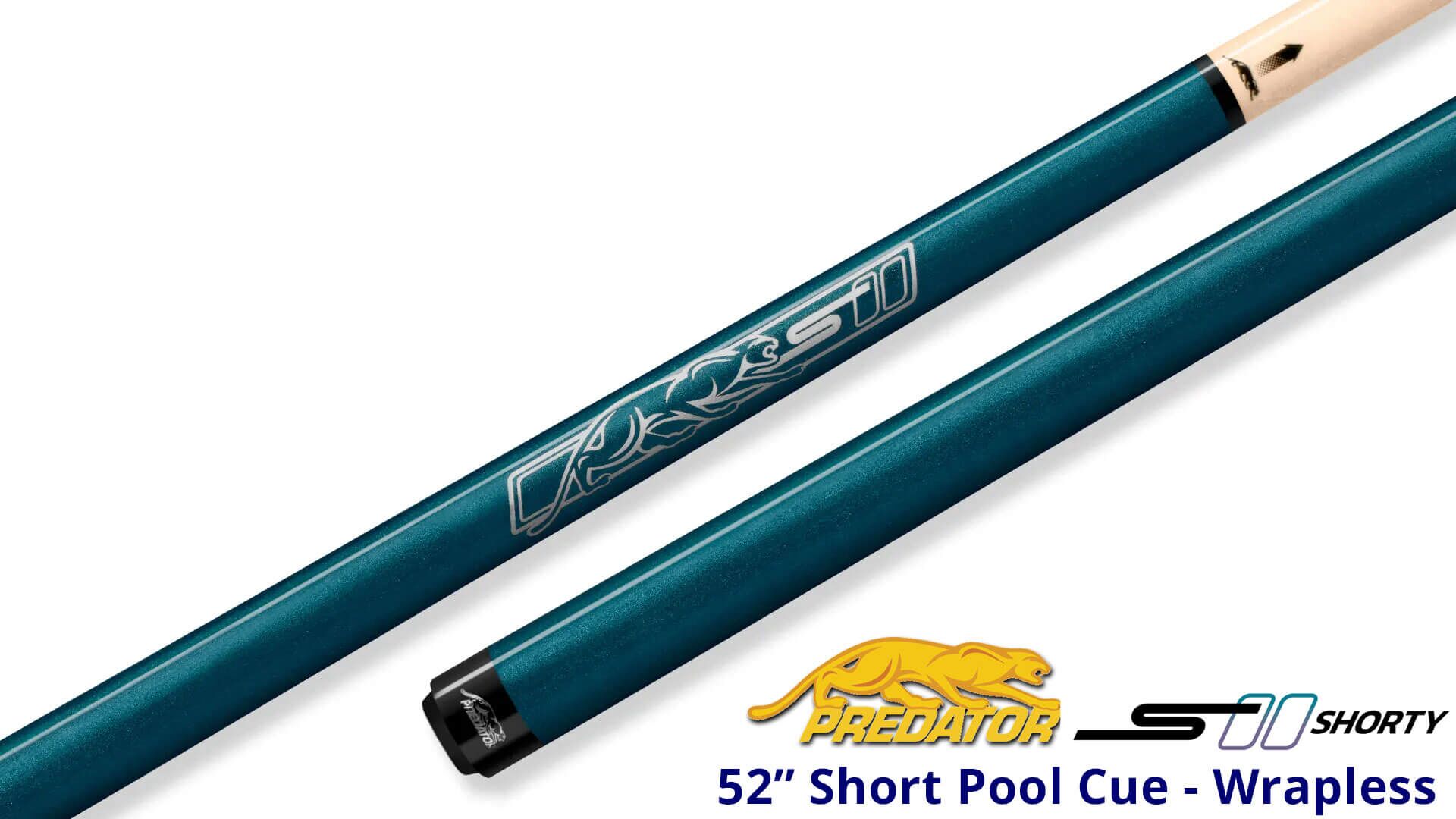 Predator – Sport 2 “Shorty” – Short Pool Cue – Wrapless – Blue