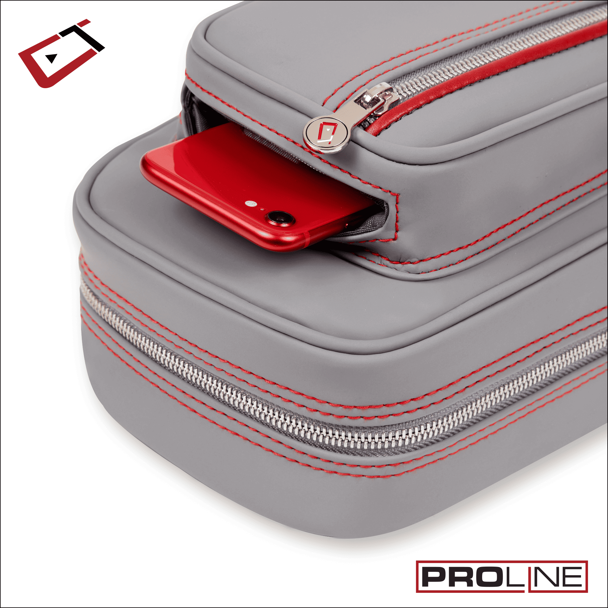 Cuetec Proline Cue Case – Gray – Soft Cue Case – 4×8 - Image 5