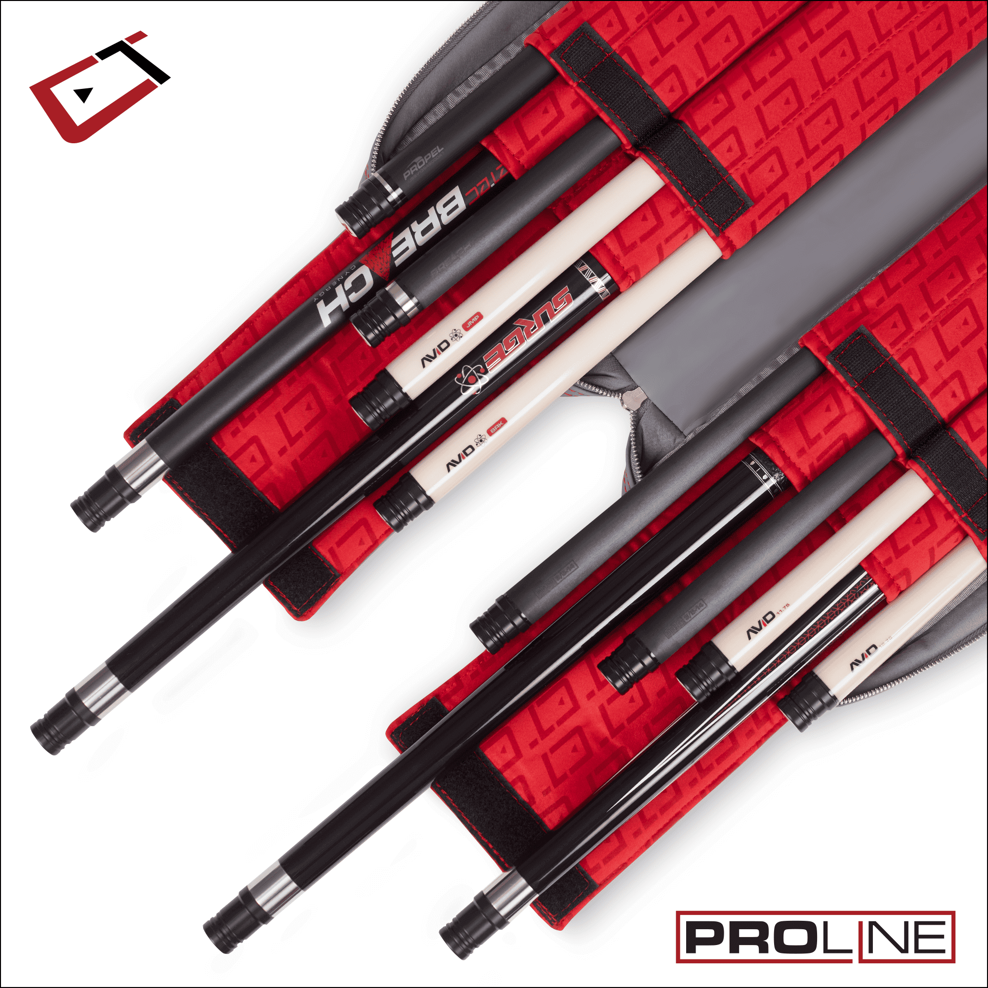 Cuetec Proline Cue Case – Gray – Soft Cue Case – 4×8 - Image 6