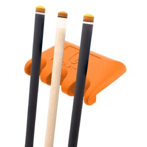 Q-Claw – Pool Cue Holder- Orange – 3 Cues