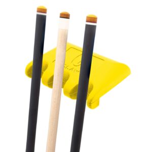 Q-Claw – Pool Cue Holder – Yellow – 3 Cues
