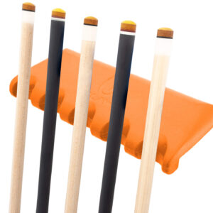 Q-Claw – Pool Cue Holder – Orange – 5 Cues