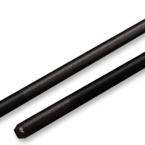Rage – Black Silver Hexagon Graphics Pool Cue Wrapless – RG113