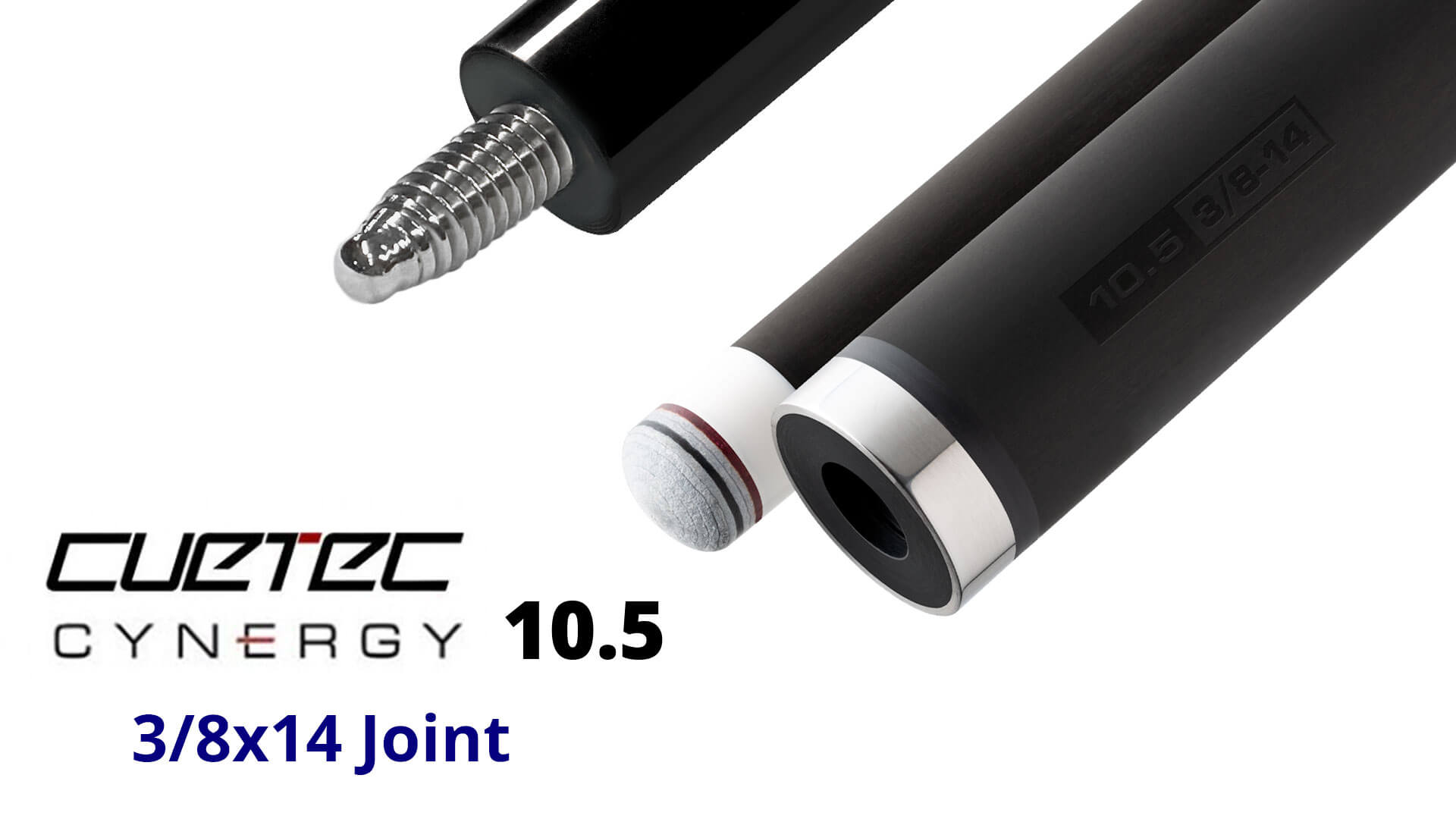 Cuetec – “Cynergy” Shaft – 10.5 mm – Carbon Fiber – 3/8×14 Joint