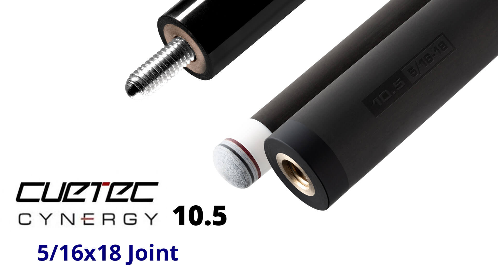 Cuetec – “Cynergy” Shaft – 10.5 mm – Carbon Fiber – 5/16×18 Joint