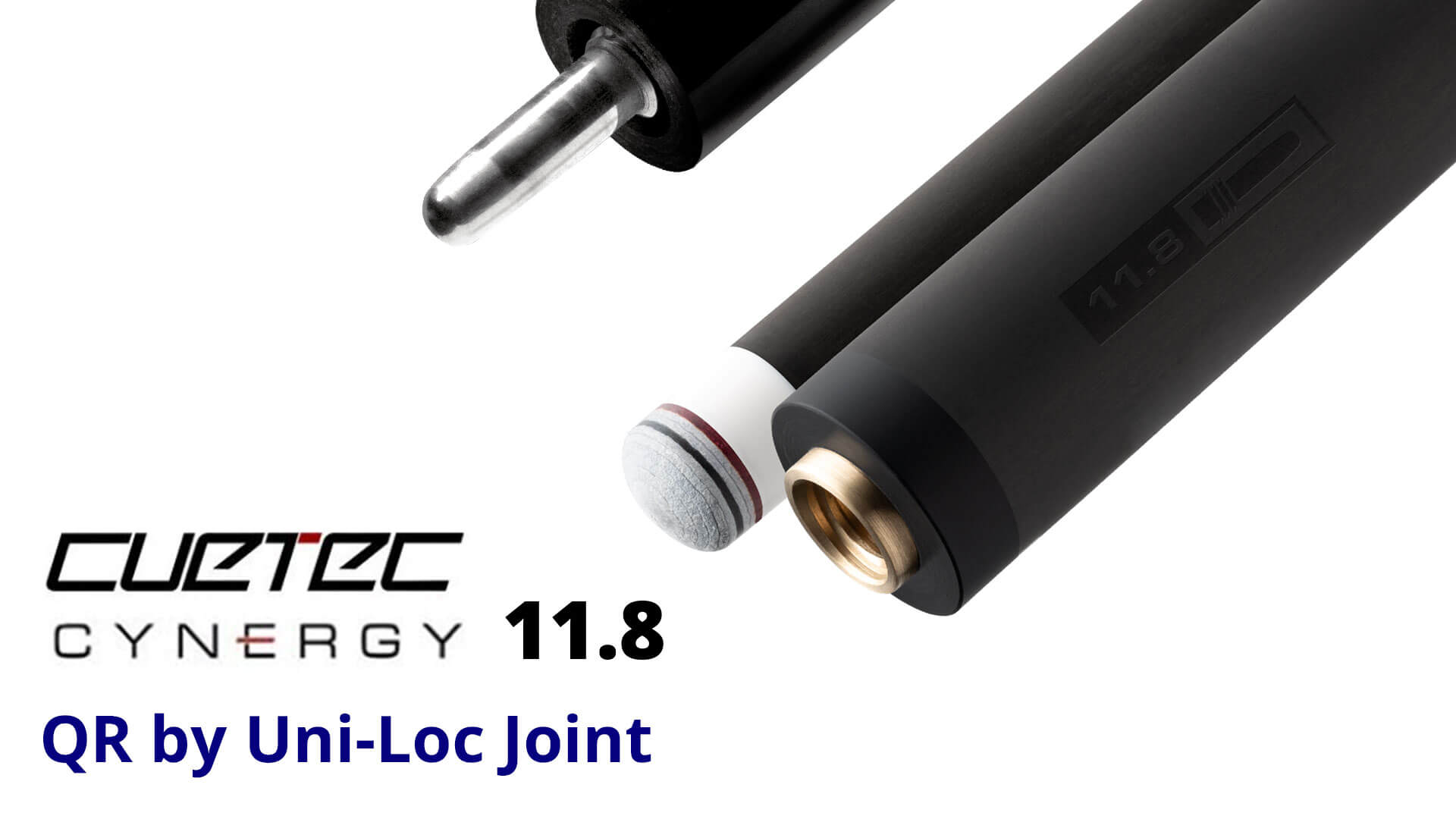 Cuetec – “Cynergy” Shaft – 11.8 mm – Carbon Fiber – QR by Uni-Loc Joint