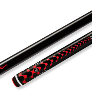Poison - Break Cue Black Red Textured Grip - VX5 BRK
