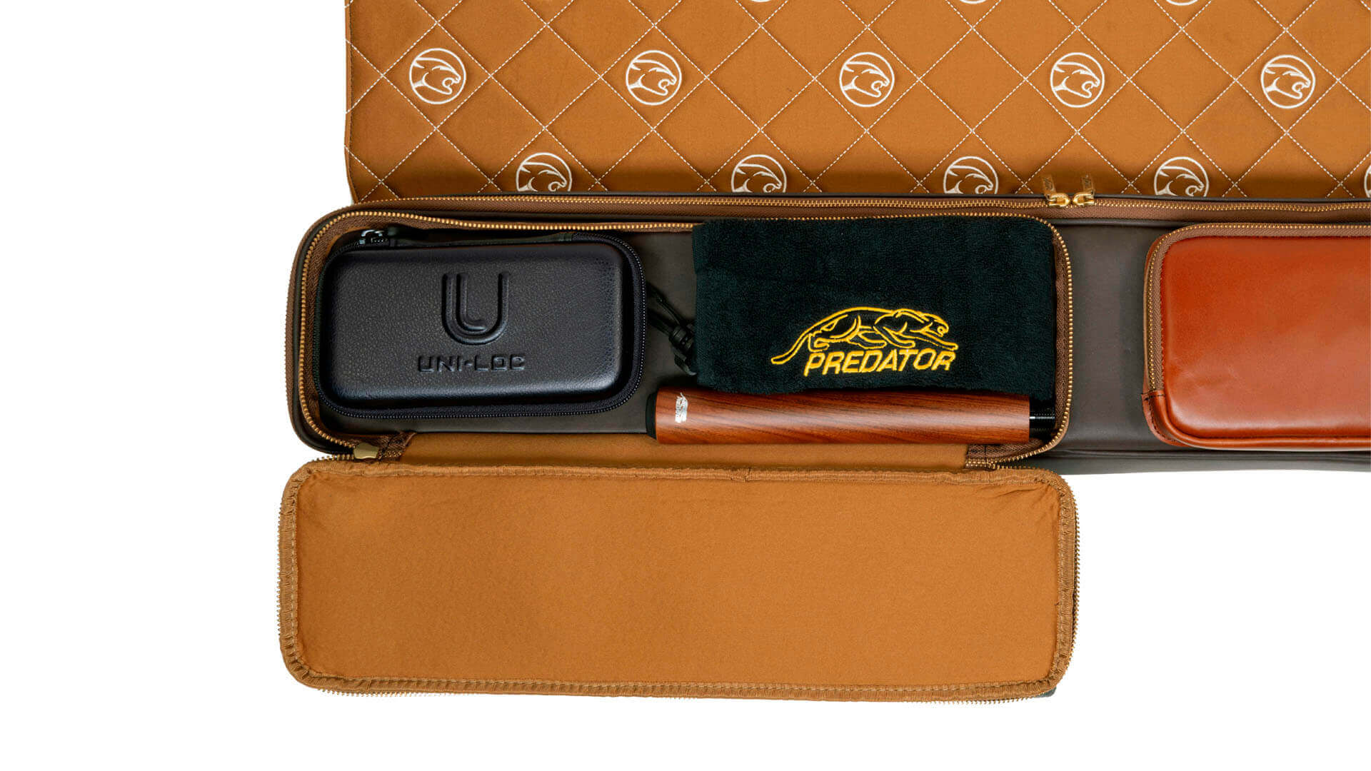 Predator Limited Edition Legacy Pool Cue Case – Light Brown – 2 Butts x 4 Shafts - Image 8