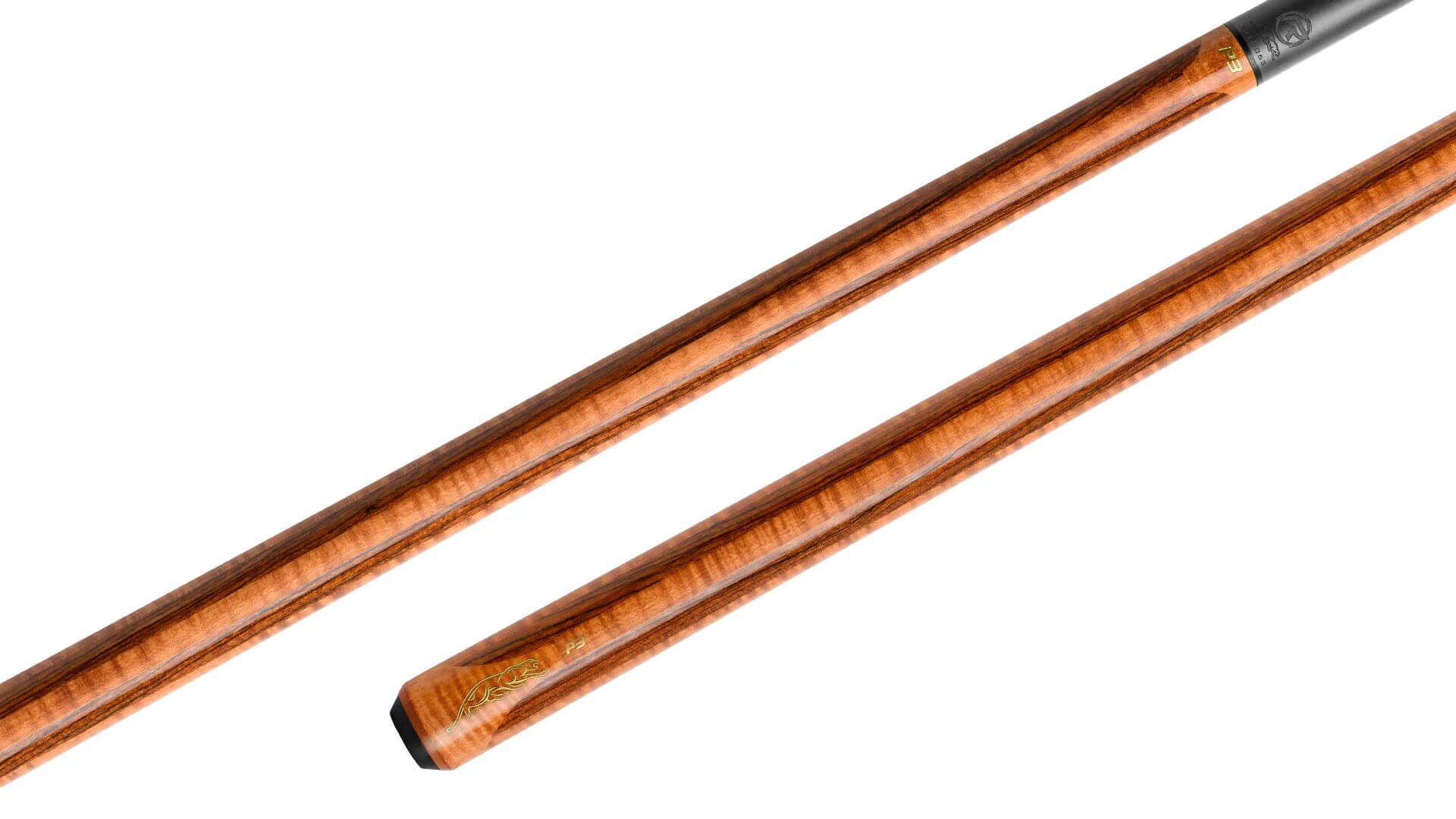Predator P3 Aura Golden Stained Curly Maple & Bocote Pool Cue -“ No Wrap