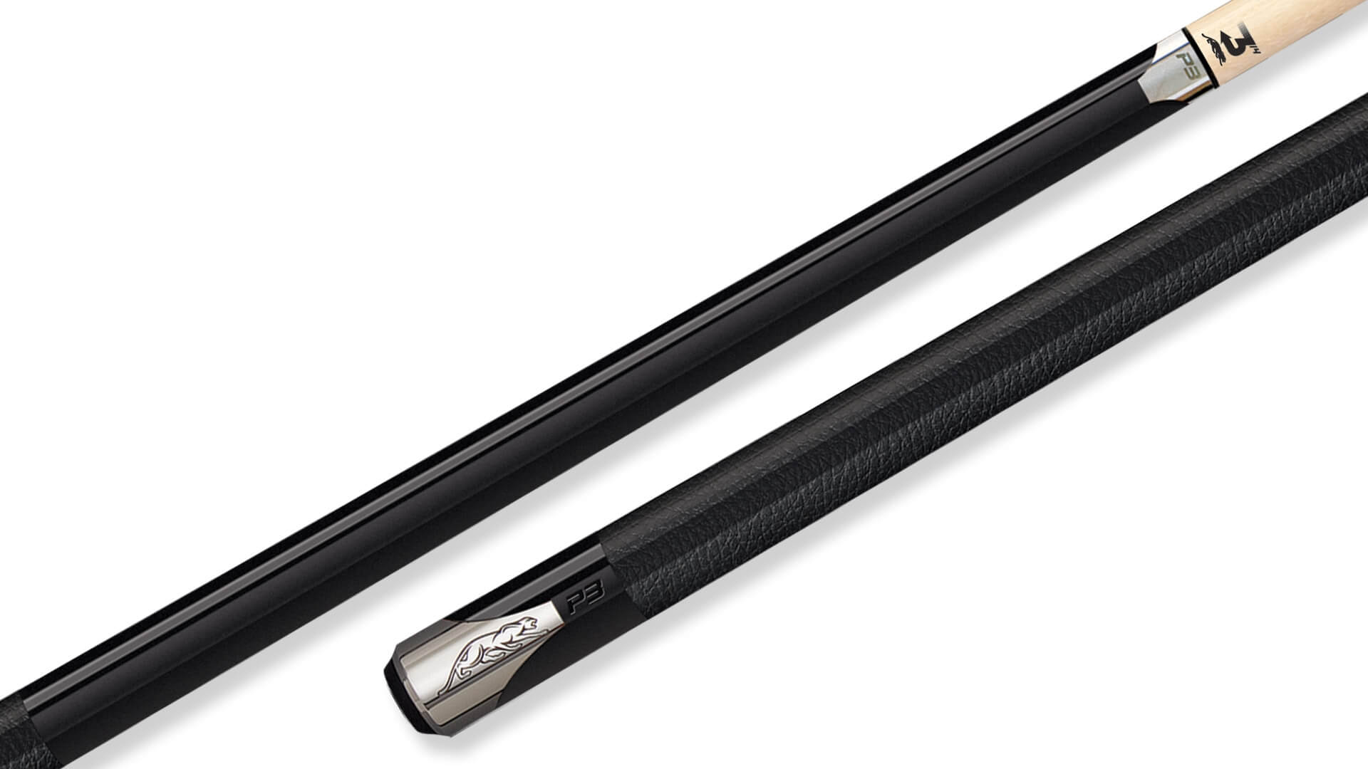 Predator – “P3” Pool Cue Black – Leather Wrap