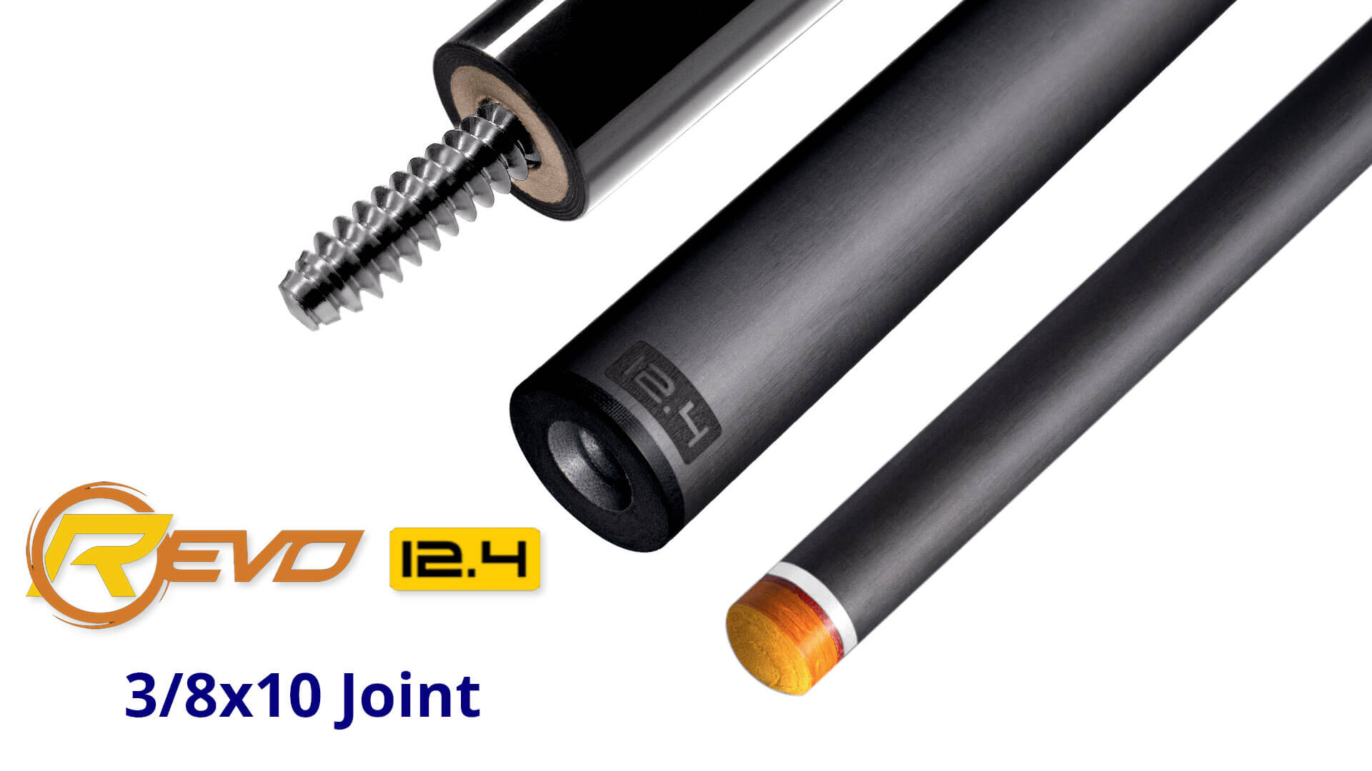 Predator – “REVO” 12.4 mm Shaft – Carbon Fiber – 3/8×10 Joint